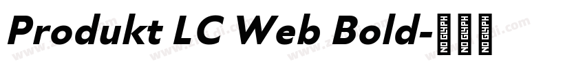 Produkt LC Web Bold字体转换